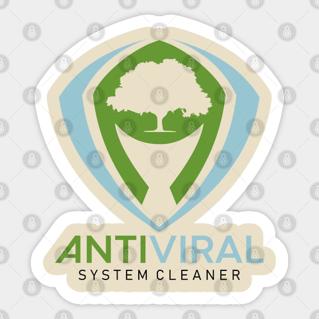 Anti-viral System Cleaner Sticker by Markyartshop